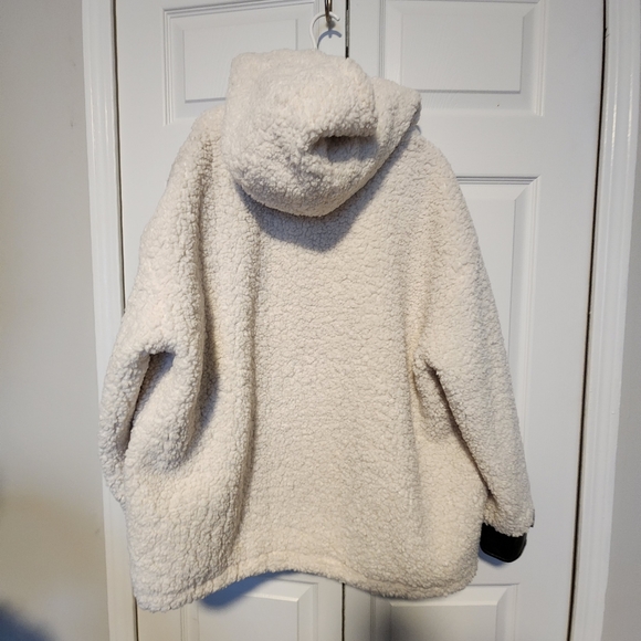 Marc New York Saros Hooded Sherpa Bomber Jacket Large - Picture 11 of 12